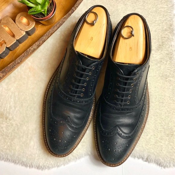Aston Grey Shoes Aston Grey Boyle Leather Wingtip Oxford